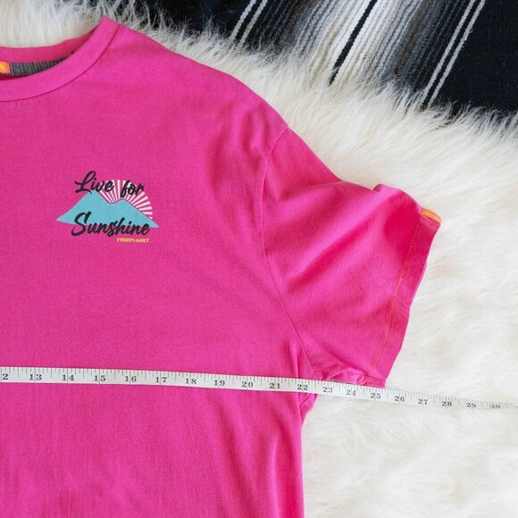 FREE PLANET TEE SZ XL COLORFUL ORGANIC SHORT SLEEVE SHIRT CREWNECK ECOFRIENDLY - Picture 5 of 7